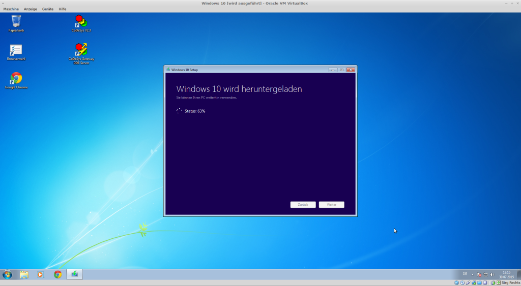 Windows 7: Download des Upgrade auf Windows 10